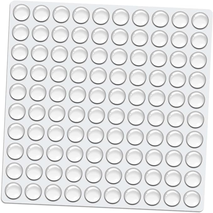 EcHSRT Clear Rubber Feet, 100pcs Round Self Adhesive Silicon Bumper Pads for Drawers, Table Tops, Cupboard, Frames, Glassware and Furniture, Mute Buffer Door Protector for Home, 1 Sheet (Clear) (B0D227689Z) Amazon Price History, Amazon Price Tracker