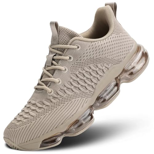 Image of Socviis Men's Air Cushion Running Shoes Breathable Tennis Fashion Sneakers Non Slip Workout Casual Sport Shoes Gym Training Comfortable Walking Shoes