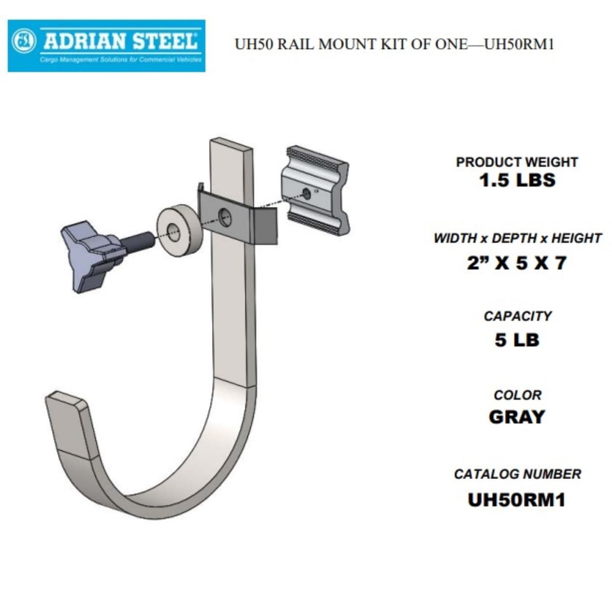 Amazon.com: Adrian Steel UH50RM1, 5