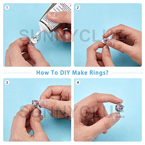 Supports de bagues réglables pour cabochons de 12 mm, la solution aux problèmes de taille - 6