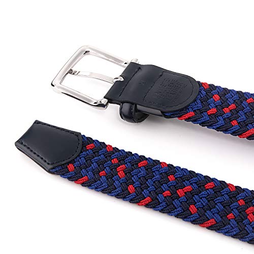 Image of Fabio Valenti Canvas Elastic Fabric Woven Stretch Braided Belts for Men Women Junior with Multicolored /Full Sizes