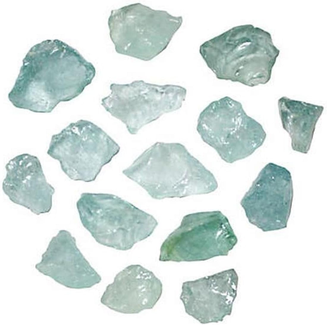 Recycled Fire Pit Glass, Aqua