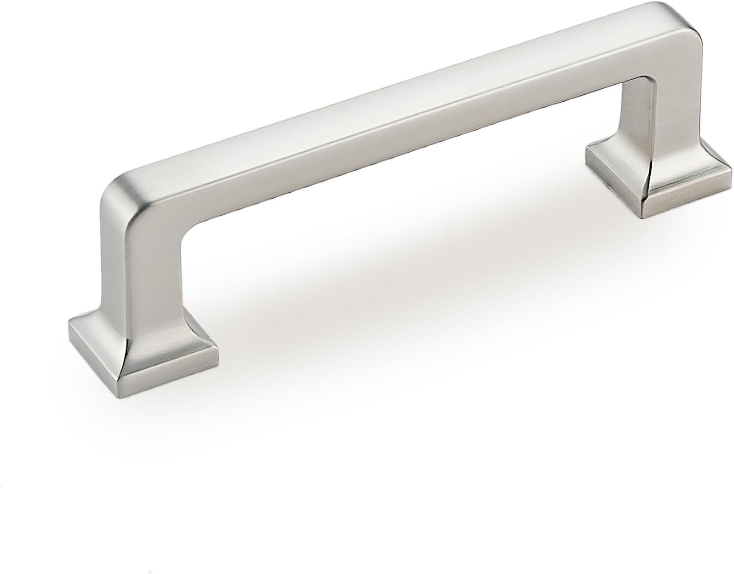 10 Pack Brushed Satin Nickel Cabinet Pulls 4.5Inch Length 3.75 Inch(96mm) Hole Center Solid Kitchen Cabinet Handles Bathroom Drawer Pulls Cupboard Handles