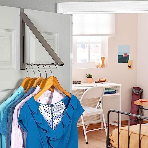 image for HOLDN’ STORAGE Over The Door Hanger - Single Foldable Rack Organizer