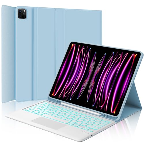Tastiera per iPad Pro 12.9' con Touchpad, Custodia con Tastiera...