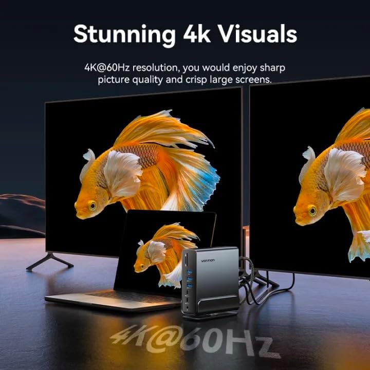 Stunning 4K visuals with the docking station