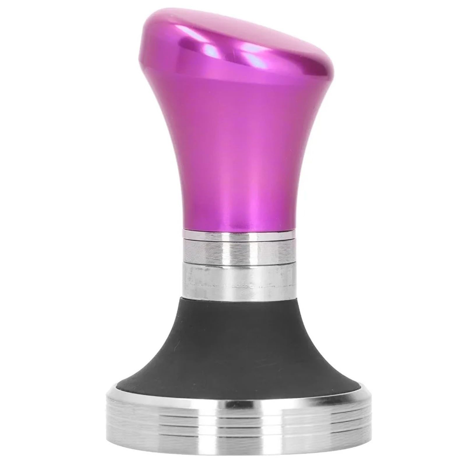 58mm Tamper Espresso Acciaio Inossidabile Calibrato Piatto Rosa