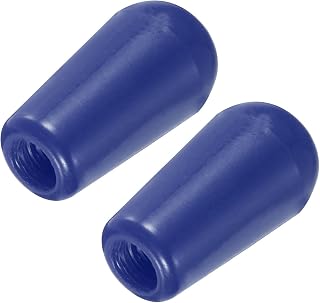 sourcing map 2 pomos de plástico para guitarra de 3 vías M3.5 para guitarra eléctrica LP, color azul
