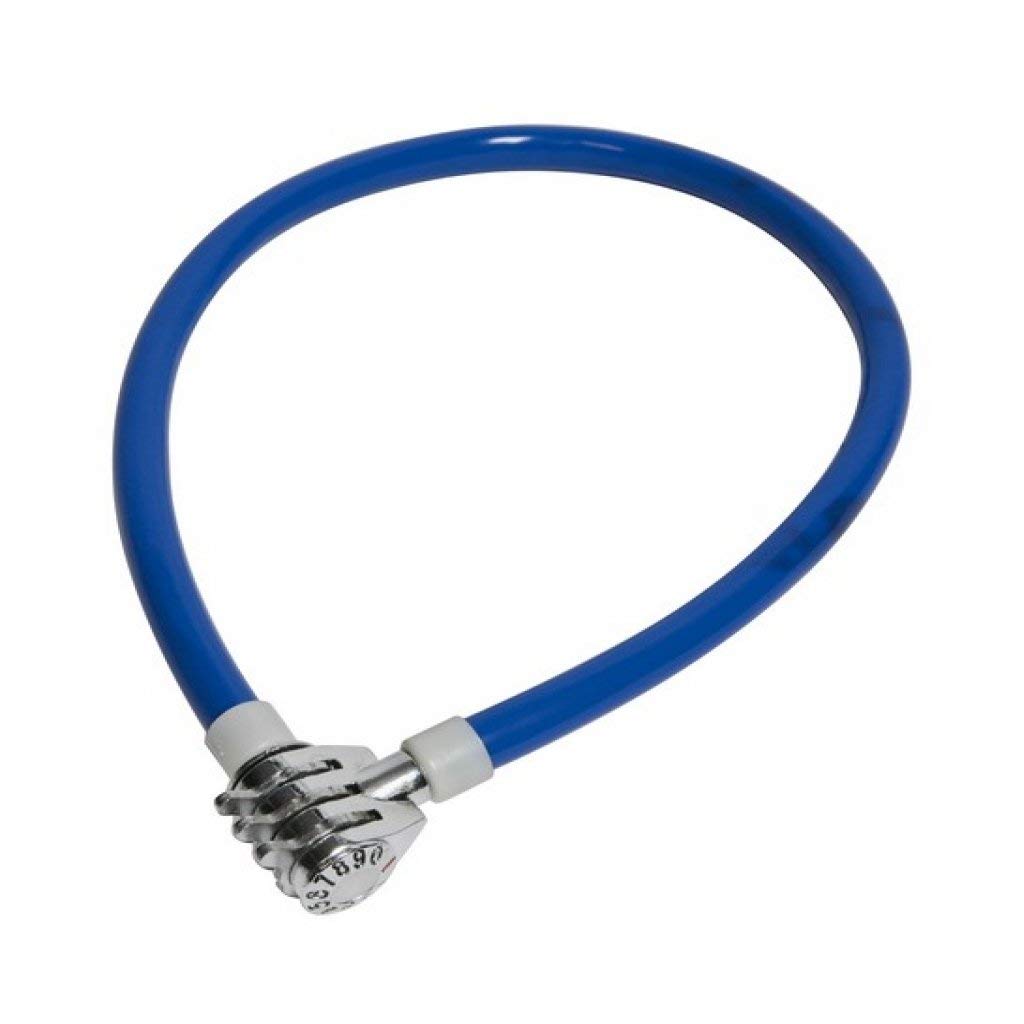 Lucchetto Per Bici Con Combinazione A Tre Cifre. Pratico Sistema Di Antifurto Adatto Per Bici, Motocicli E Scooter. Cavo In Acciaio Rivestito.