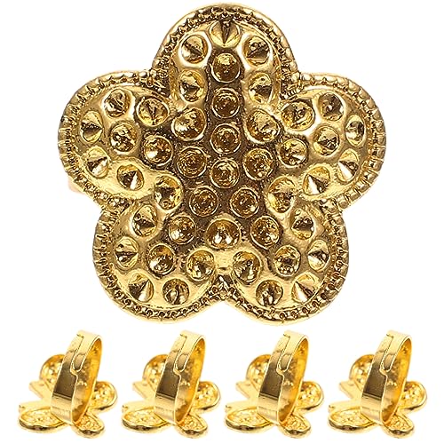 Gogogmee 5Pcs Finger Ring Thimbles Versatile Sewing Protectors for Handwork Needle Safety Covers for Embroidery and Crafts Durable and Lightweight Design