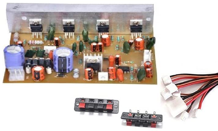 ESPtronics 4.1 Amplifier Board kit Home Theater Board Amplifier Circuit with Bass Boost and Treble Support TDA2030 Based with Connecting Wires-image-16