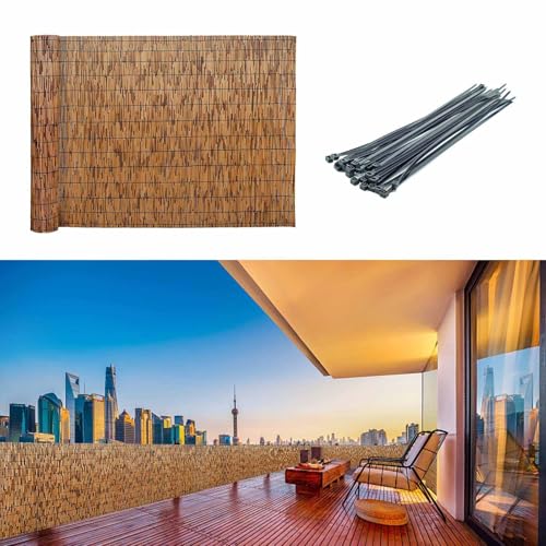 Seto Artificial Ocultación Jardín Bambu Marca Bliajkswyr