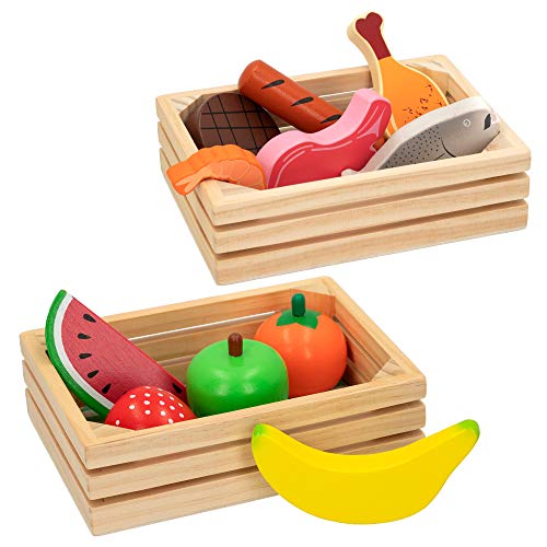 WOOMAX - Cajas con Alimentos de Madera (46471)