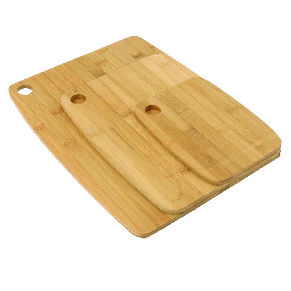 Jeu de planches à découper Secret de Gourmet 3 Pièces Naturel Bambou
