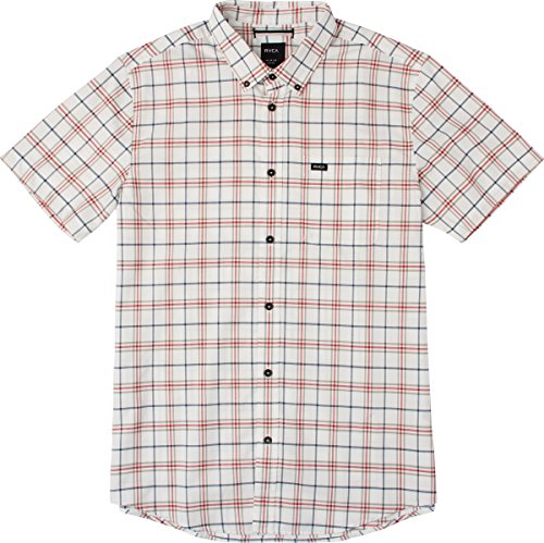RVCA Men's That'll Do Plaid Short Sleeve Shirt