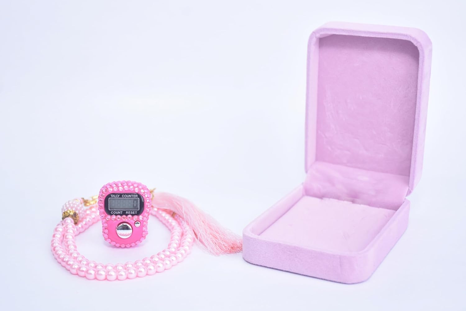 Aim Emporium Digital Tasbeeh Counter with Prayer Beads in Box for Gifting Size Standard Color Multi Color (as per Available) Pack of 1.-image-43