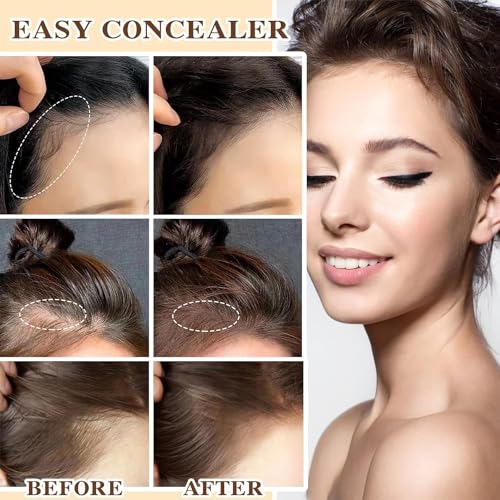 Image of Hairline Powder Stick,Pigmented Hair Shading Sponge Pen Hair Root Touch Cover Up Powder Professional Long Lasting Waterproof Hair Shadow Powder Fillers For Thinning Hair (Brown), 1 Count