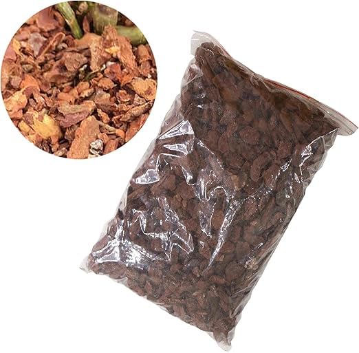 Natural Ground Pine Bark for Orchids, 1KG, Medium Mulch