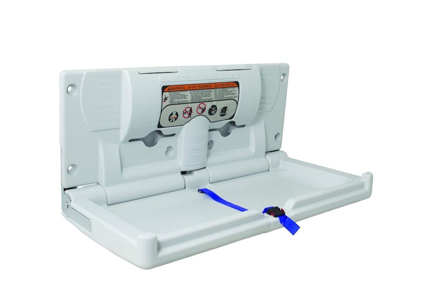 Bradley 9631-000000 Rectangular Baby Changer, Gray