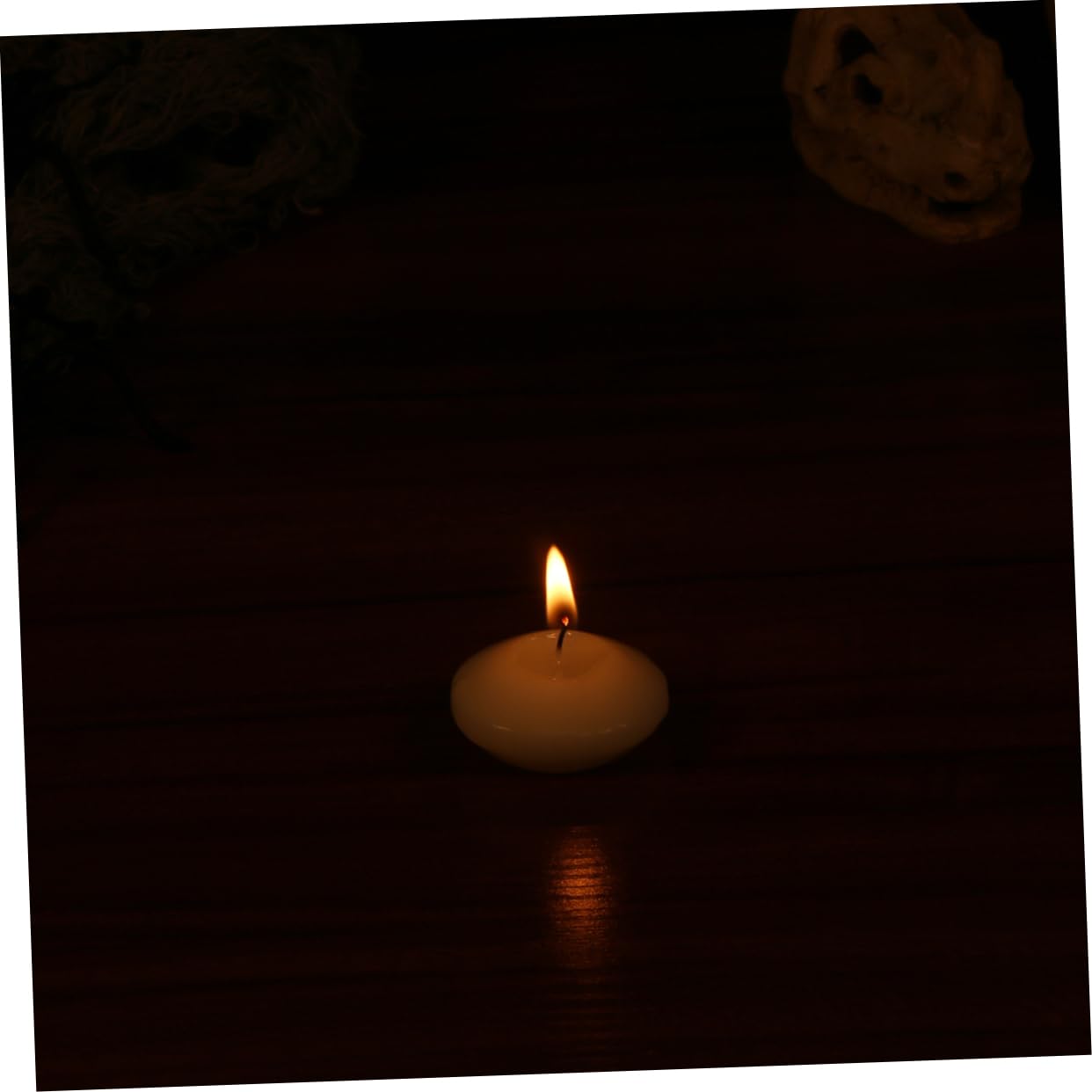 ABOOFAN Confezione Da 50 Candele Galleggianti Decorative Per Matrimoni Eventi Natale Decorazioni Per Feste Romantiche Candele A Disco Accese