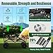 Joxir Collapsible Wagon Cart Foldable 360lbs Capacity, Lightweight Portable Beach Wagon, Shopping Carts with Wheels for Grocery, Camping, Shopping, Beach, Fishing, Garden Cart