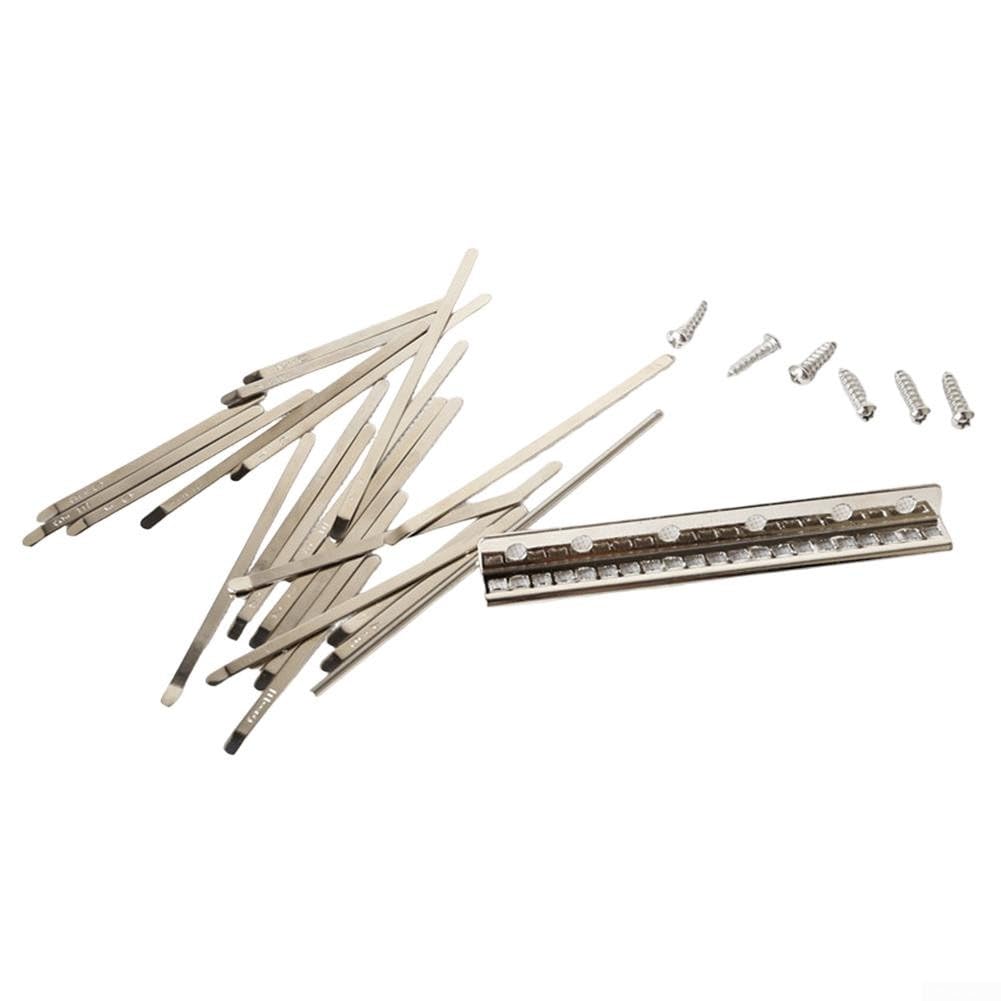 Kalimba Parts Daumenklavier mit 21 Tönen, Ersatz mit Tasten, Steg-Stimmzubehör, 21-Tasten-DIY-Kit