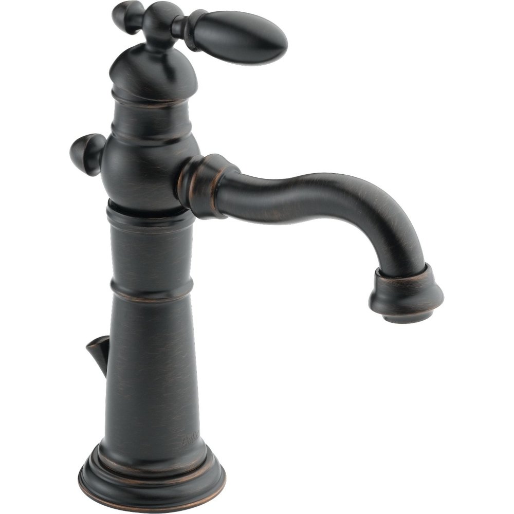Delta Faucet Victorian Bronze Bathroom Faucet, Single Hole