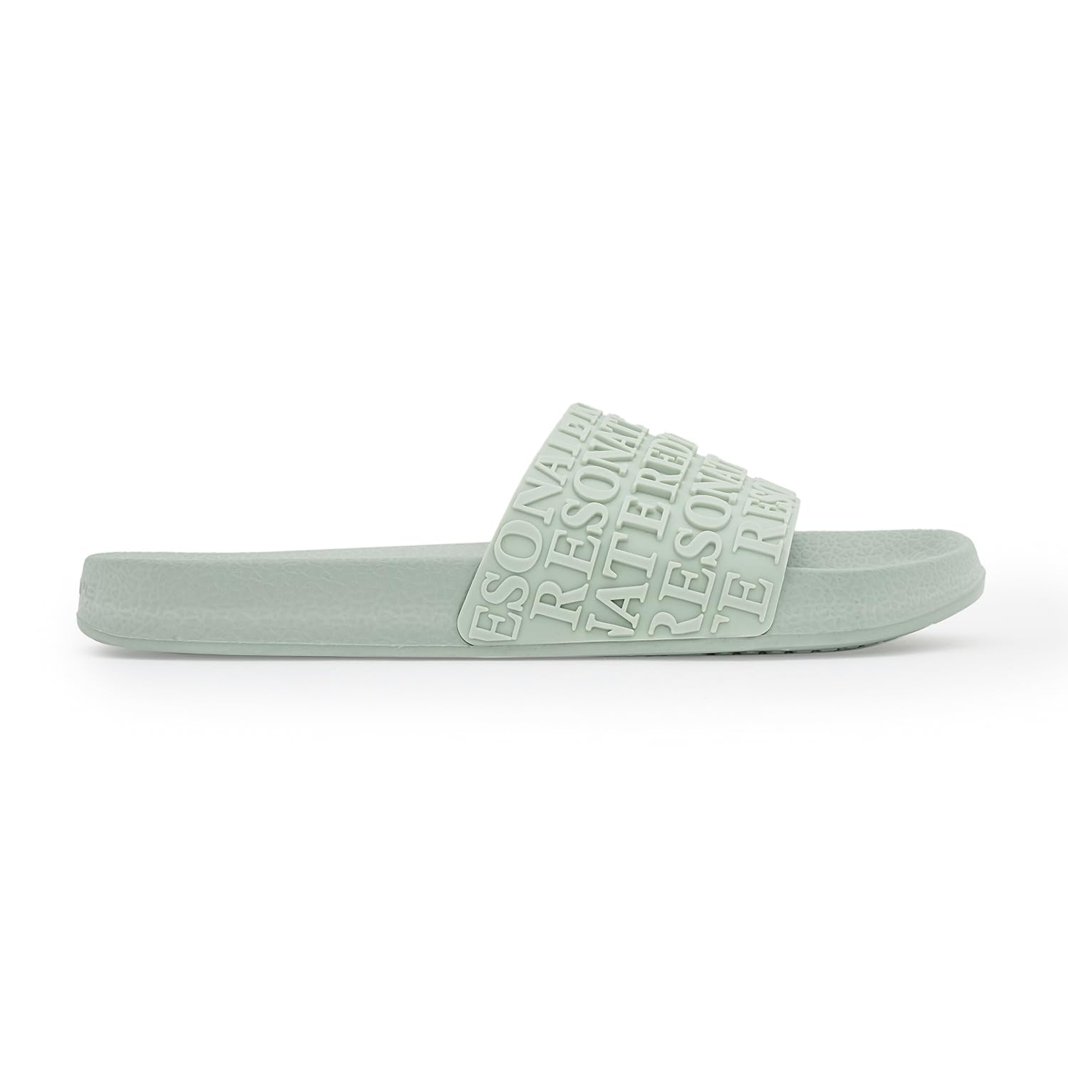Womens Sliders in Green Lily | Casual Pool Sliders-image-26