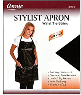 ANNIE Stylist Apron Waist-TIE String #3921 (Black)