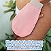 4 Pcs Exfoliating Glove Korean Exfoliating Mitt Body Exfoliator Glove Scrub Gloves Shower Gloves Dead Skin Remover for Body, Self-Tan Prep & Removal, Blue, Green, Black, Pink