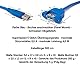 System-S USB 3.0 Kabel 5 m Typ A Stecker zu Buchse Schraube Adapter in Blau