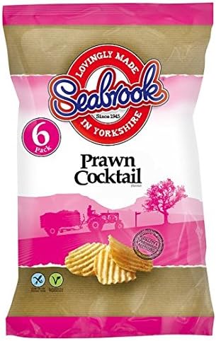 Seabrook Prawn Cocktail Crisps 6 Pack (L)