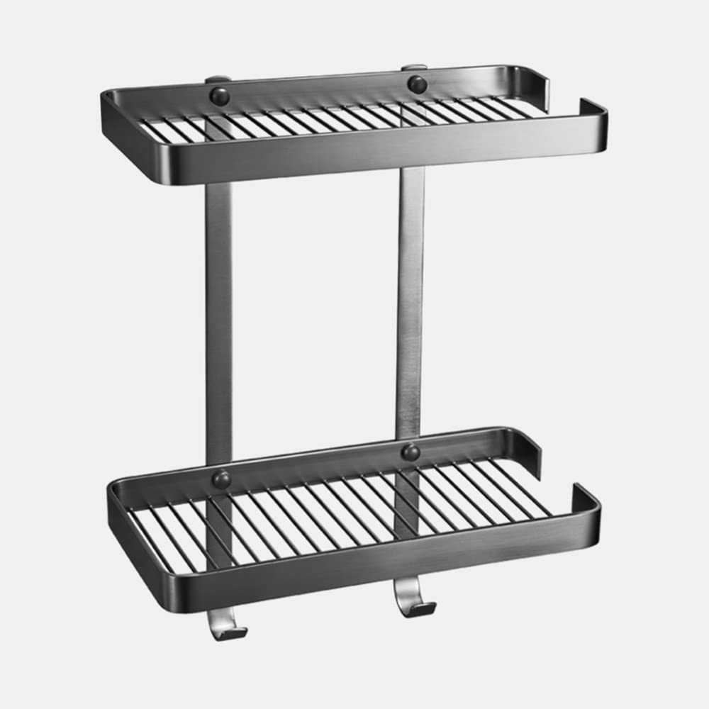 BAHELS Corner Shower Caddy Shower Caddy Shelf Organizer Wall Mounted Rectangular Shelf for Bedroom Kitchen Shower Organizer Size