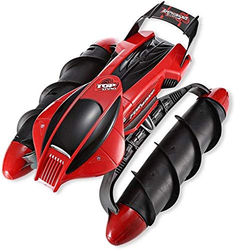 Remote control toys Remote Control Car Amphibious Water Land Waterproof Stunt RC Car with LED Lights High Speed 2.4G Off-road Car Toy Drift Racing Vehicle Gifts for Boys Girls Indoor Outdoor Game (Col