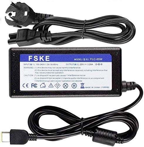 FSKE 65W 20V 3.25A 0A36258 ADLX65NDC3A ADLX65SLC2A ADLX90NLC3A PA-1650-72 carregador de computador portátil para Lenovo V110 L440 X240 T470S AC Adaptador, Notebook EUR Power Supply,11 * 5,0 mm