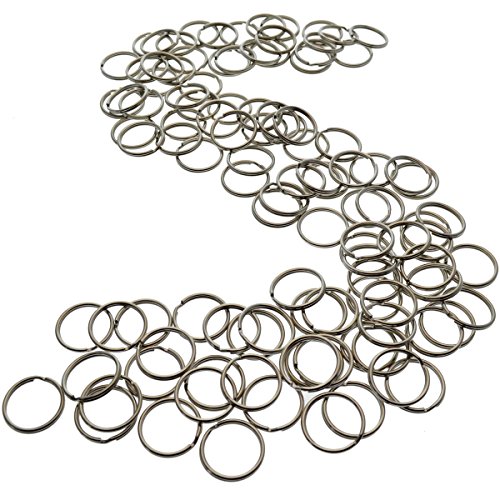 Image of Bulk 5000 Pack - 1 inch Key Rings - Heat Treated Heavy Duty & Durable Premium Split Ring Keychains by Specialist ID