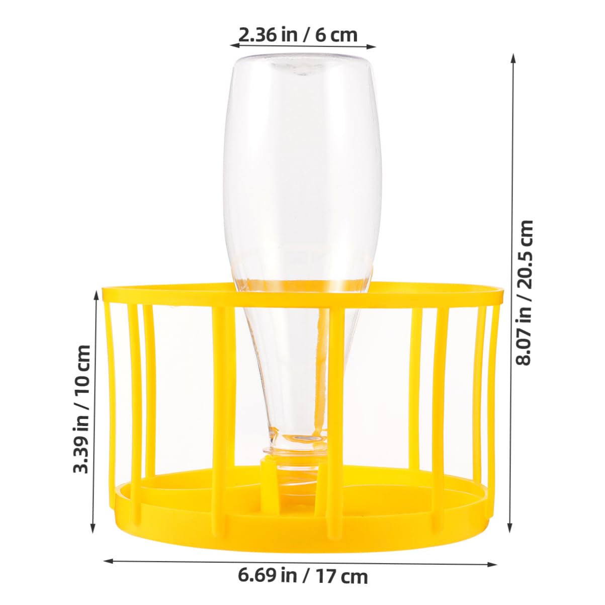 CIYODO Lizard Turtle Water Feeder Reptile Pet Water Feeder with Detachable Design for Tortoise Frog and Lizard Convenient and Feeding Supplies Yellow