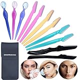 Eyebrow Razors for Women 11PCS by GNAWRISHING, Eyebrow Razor Trimmer Shaper Shaver for Girls, 3 style