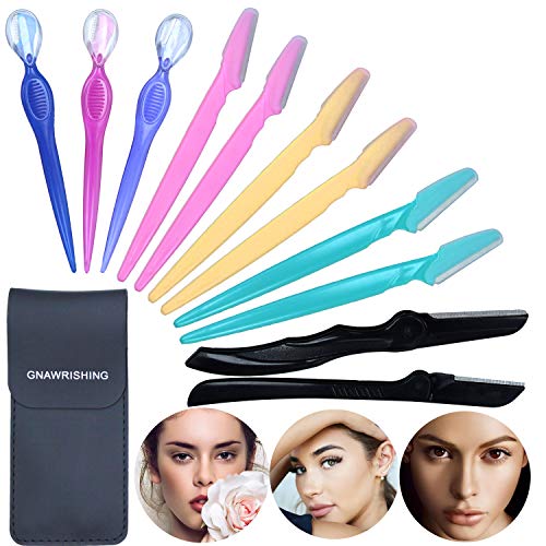 Eyebrow Razors for Women 11PCS by GNAWRISHING, Eyebrow Razor Trimmer Shaper Shaver for Girls, 3 style