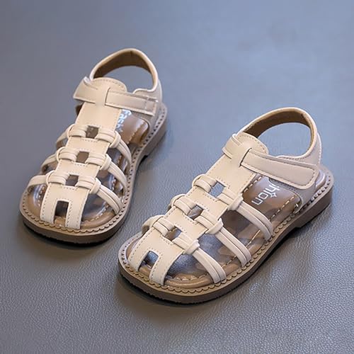Girl Summer Woven Soft Bottom Roman Wrapped Head Sandals Shoes Summer Shoes for Girls Size 23