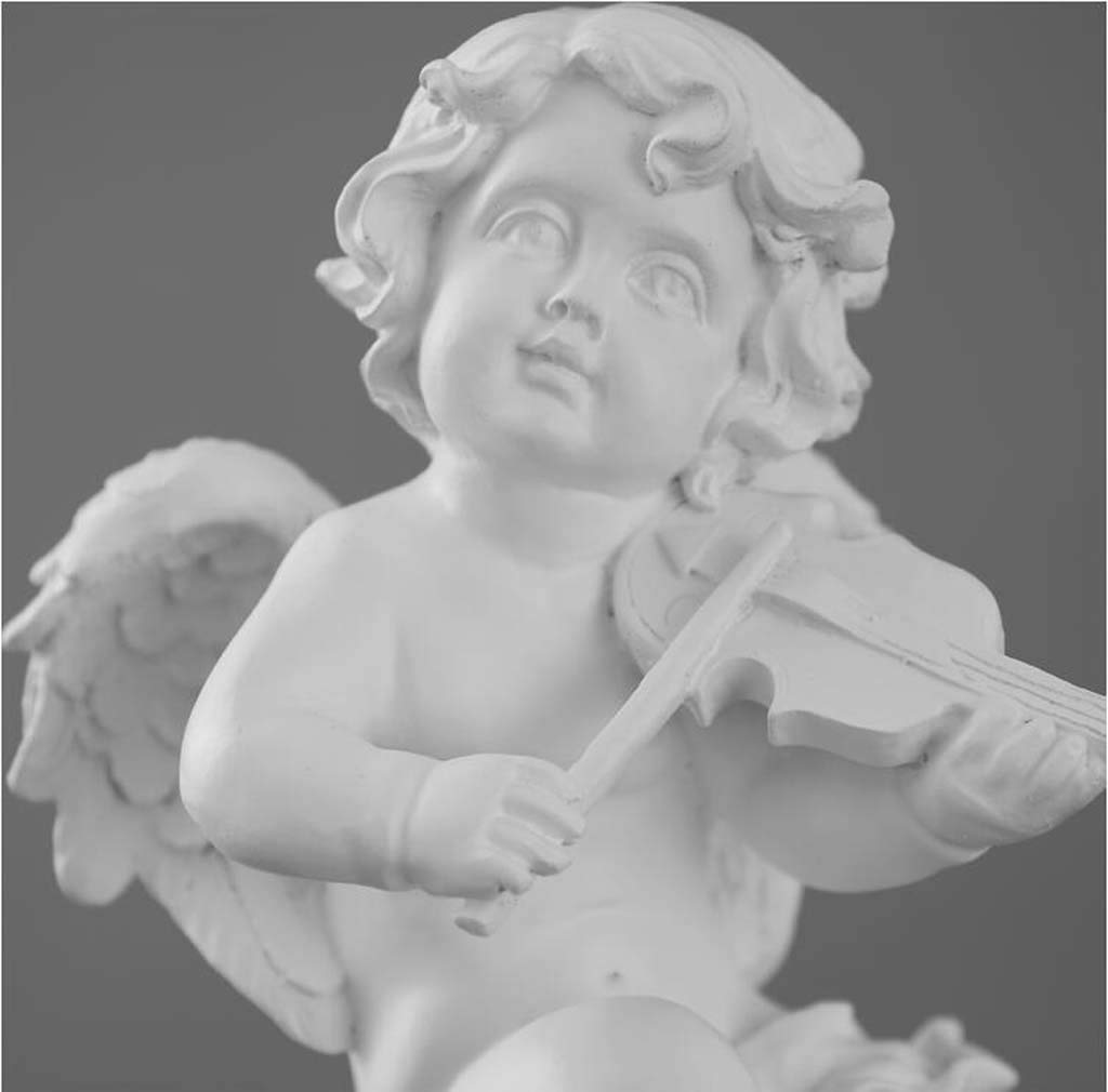 GerRit Scultura statua di angelo da giardino, artigianato in resina modello giardino giardino prato villa decorazione ornamenti H32.2CM