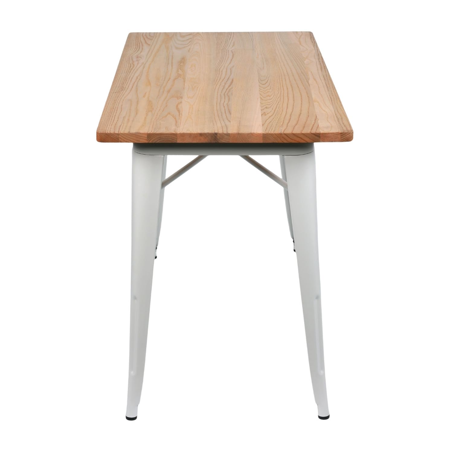 THINIA HOME Mesa de Comedor Industrial Rectangular de Madera y Acero 120x60x76cm | Madera y Acero