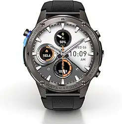 Smartwatch Brave à prova d' Água Do Mar até 50 metros, GPS Duplo, Resistência Militar IP69K, até 10 Dias de Bateria (preto)