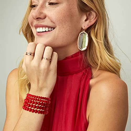 5 Pcs Faux Pearl Bracelet Set for Women Beaded Stretch Strand Bracelets for Bridesmaid,Bridal,Party Jewelry3