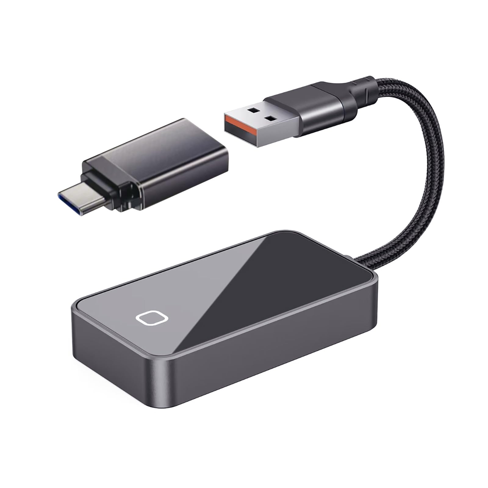 Wireless CarPlay Adapter, converts wied to Wireless CarPlay, Plug and Play CarPlay compatiblewith Android,iPhone 6,i0S 10+,and2015+Versions of car Wireless Adapter(Black)