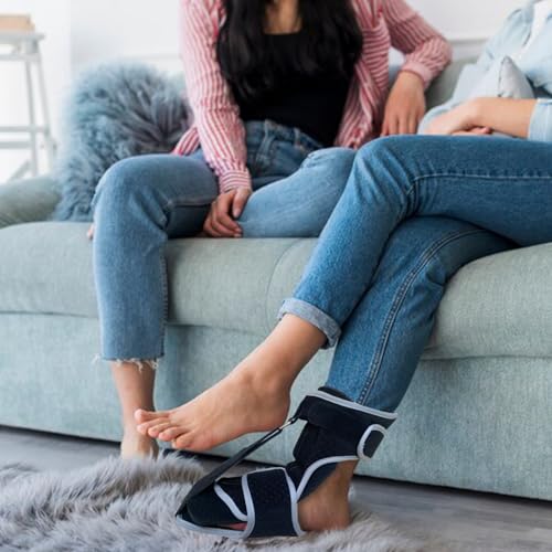 Plantar Fasciitis Night Splint, Plantar Fasciitis Brace for Women Men Relief Achilles Tendonitis Foot Drop Heel Pain, Black - Image 3