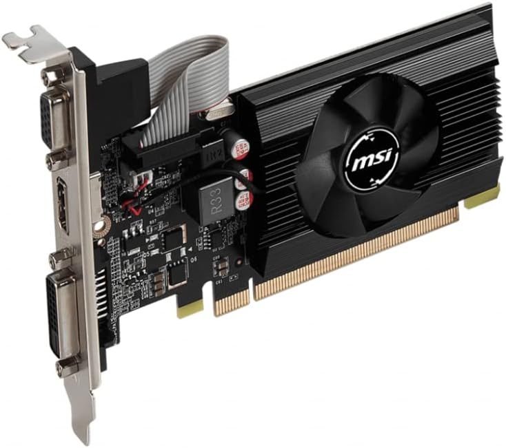 MSI Scheda grafica da gioco GeForce GT 730 N730K-2GD3/LP - 2 GB DDR3, 902 MHz, PCI Express 2.0, 64 bit, DL-DVI-D/HDMI/D-SUB MSI Scheda grafica da gioco GeForce GT 730 N730K-2GD3/LP - 2 GB DDR3, 902 MHz, PCI Express 2.0, 64 bit, DL-DVI-D/HDMI/D-SUB