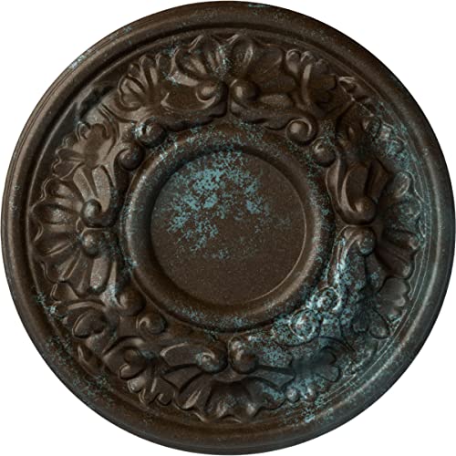 Ekena Millwork CM07ODBBS 7-1/2" x 1-1/8" Odessa Ceiling Medallion, Bronze Blue Patina