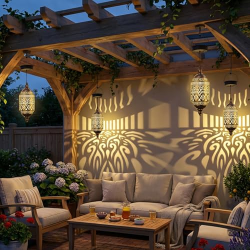 Lampe solaire marocaine imperméable pour décorations extérieures de jardin - 2