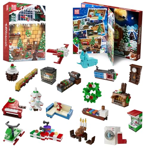 Mould King 10165 MOC Weihnachts-Adventskalender Bausteine, 725 Teile Weihnachtskalender Klemmbausteine Bausätze Spielzeug Weihnachten 8+ Jahre Mould King 10165 MOC Weihnachts-Adventskalender Bausteine, 725 Teile Weihnachtskalender Klemmbausteine Bausätze Spielzeug Weihnachten 8+ Jahre